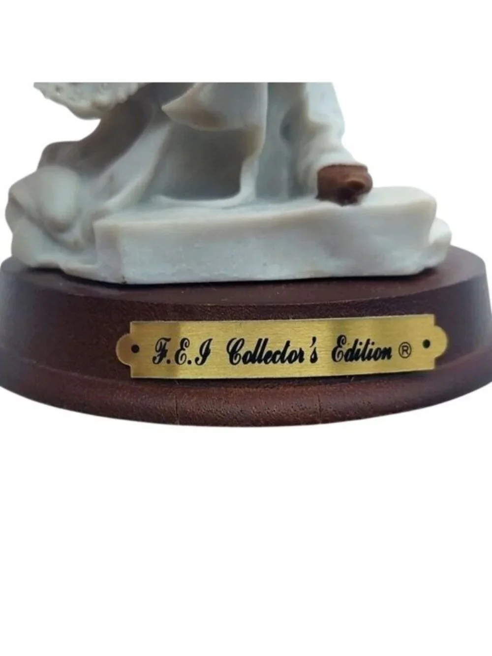 Just Married Porcelain Bride & Groom Crossing the Threshold Collectors Figurine